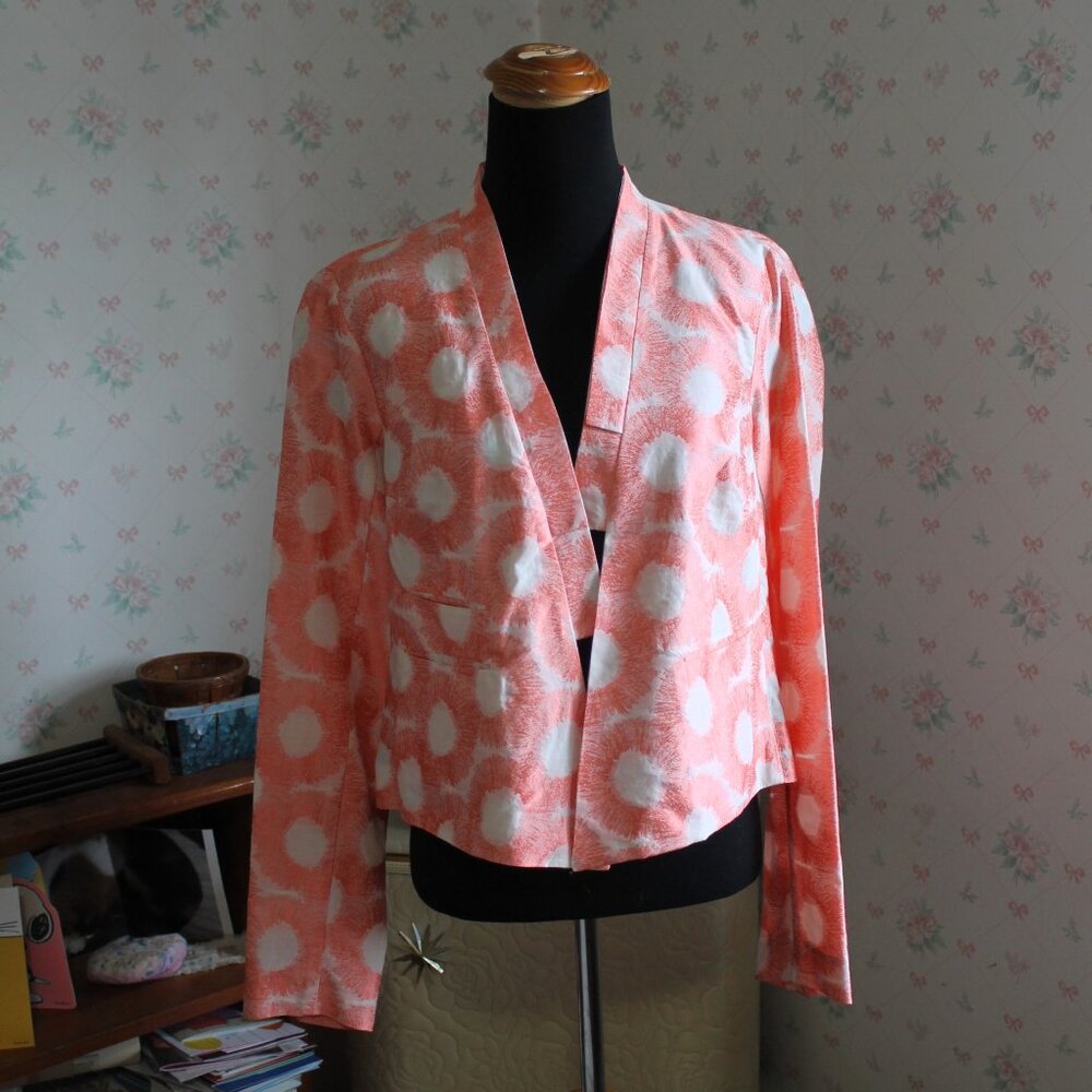 Lilith Floral Blazer, Pink/White, Small/38 Euro